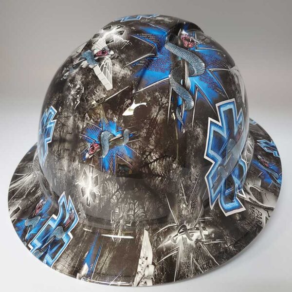 EMT Blue | Valhalla Construction Helmet | TV-EMTB-003 | Valhalla Custom Gear | Safety Helmet