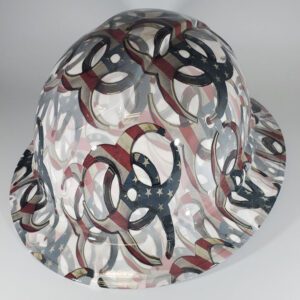USA - Covid 19 Edition l Custom hydro dipped hard hats | Construction Helmet | Safety Helmet | Safety Hard Hats | Construction Helmet | Safety Helmet