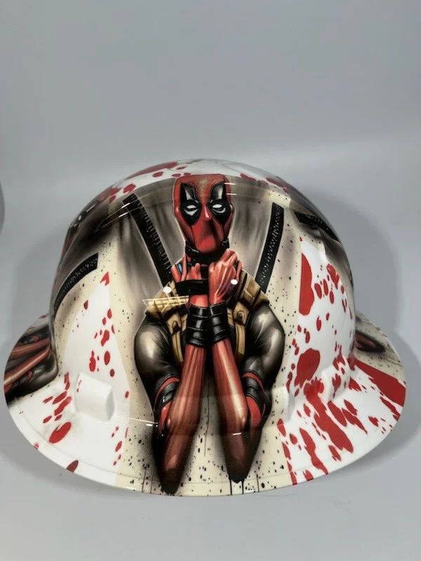 Deadpool Carnage Blood Splatter Image 3 | Hydro Dipped Hard Hat Design | Hydro Dipped Graphic Hard Hats | Hydro-Dipped Hard Hat Design | Custom Designed Hard Hat | Custom Printed Hard Hat Design | Custom Hydrographic Hard Hats | Custom Hard Hat Designs | Custom Corporate Hard Hats Designs | Custom Designed Corporate Hard Hats | Custom Hydro dipped Corporate Hard Hat | Hydro dipped Construction Hard Hat | Custom Design Construction Hard Hat | Custom Corporate Construction Hard Hat | Hydro dipped Company Hard Hat | Custom Designed Company Hard Hat