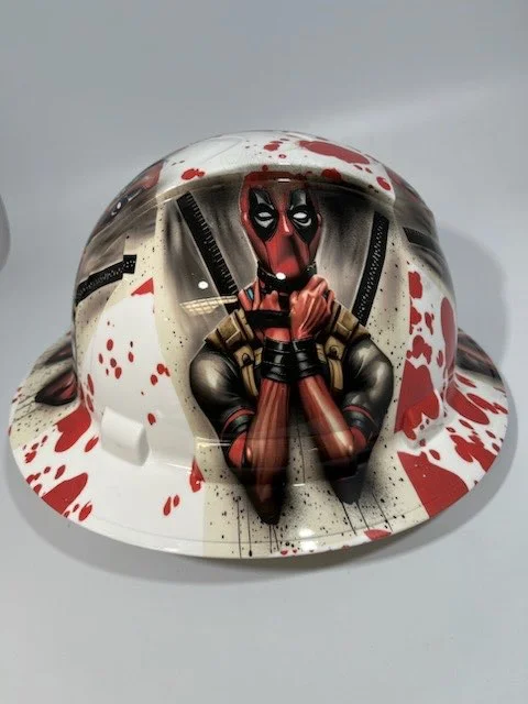 Deadpool Carnage Blood Splatter Image 1 Hydro Dipped Hard Hat Design | Hydro Dipped Graphic Hard Hats | Hydro-Dipped Hard Hat Design | Custom Designed Hard Hat | Custom Printed Hard Hat Design | Custom Hydrographic Hard Hats | Custom Hard Hat Designs | Custom Corporate Hard Hats Designs | Custom Designed Corporate Hard Hats | Custom Hydro dipped Corporate Hard Hat | Hydro dipped Construction Hard Hat | Custom Design Construction Hard Hat | Custom Corporate Construction Hard Hat | Hydro dipped Company Hard Hat | Custom Designed Company Hard Hat
