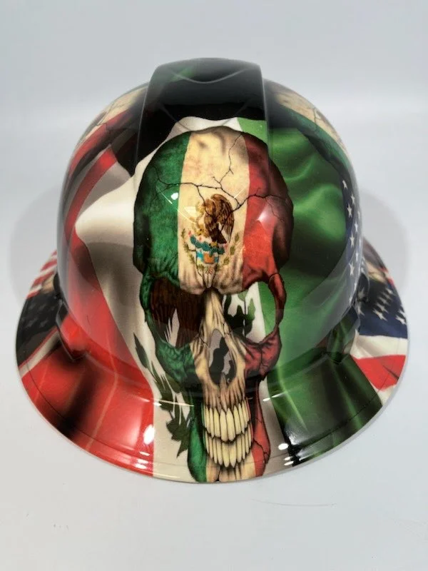 Mexican Punisher American Flag