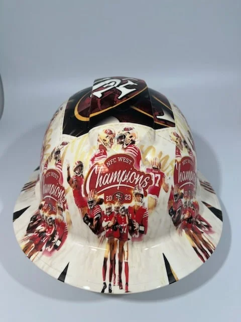 San Francisco 49ers – NFC West Champions Image 4 | Hydro Dipped Hard Hat Design | Hydro Dipped Graphic Hard Hats | Hydro-Dipped Hard Hat Design | Custom Designed Hard Hat | Custom Printed Hard Hat Design | Custom Hydrographic Hard Hats | Custom Hard Hat Designs | Custom Corporate Hard Hats Designs | Custom Designed Corporate Hard Hats | Custom Hydro dipped Corporate Hard Hat | Hydro dipped Construction Hard Hat | Custom Design Construction Hard Hat | Custom Corporate Construction Hard Hat | Hydro dipped Company Hard Hat | Custom Designed Company Hard Hat