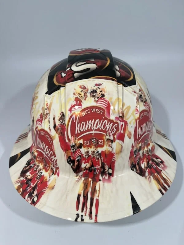 San Francisco 49ers – NFC West Champions Image 2 | Hydro Dipped Hard Hat Design | Hydro Dipped Graphic Hard Hats | Hydro-Dipped Hard Hat Design | Custom Designed Hard Hat | Custom Printed Hard Hat Design | Custom Hydrographic Hard Hats | Custom Hard Hat Designs | Custom Corporate Hard Hats Designs | Custom Designed Corporate Hard Hats | Custom Hydro dipped Corporate Hard Hat | Hydro dipped Construction Hard Hat | Custom Design Construction Hard Hat | Custom Corporate Construction Hard Hat | Hydro dipped Company Hard Hat | Custom Designed Company Hard Hat
